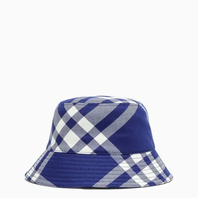 Shop Burberry Bucket Hat In Blue