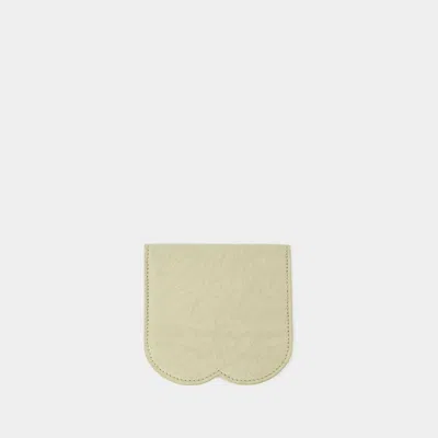 Shop Burberry Chess Card Holder In Beige