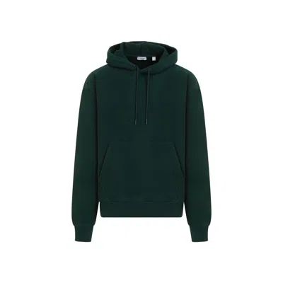 Shop Burberry Green Cotton Hooded Sweatshirt For Men In Ss24