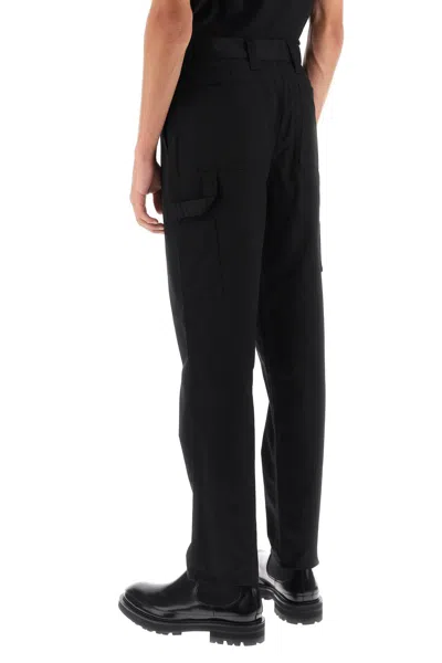 Shop Burberry Men's Black Cotton Cargo Pants For Fall 2023