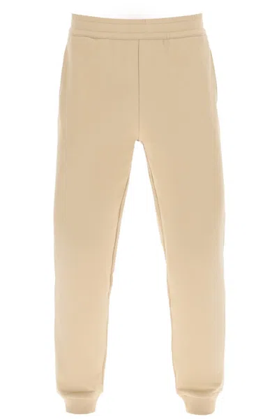 Shop Burberry Men's Designer Beige Cotton Sweatpants With Prorsum Label For Ss23 Collection