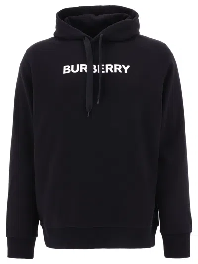 Shop Burberry Men's Black Logo Sweatshirt By  For Fw23