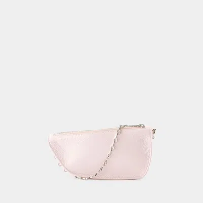 Shop Burberry Micro Sling Shield Crossbody In Pink