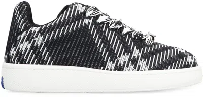 Shop Burberry Multicolor Low-top Men's Sneakers For Ss24 In Black