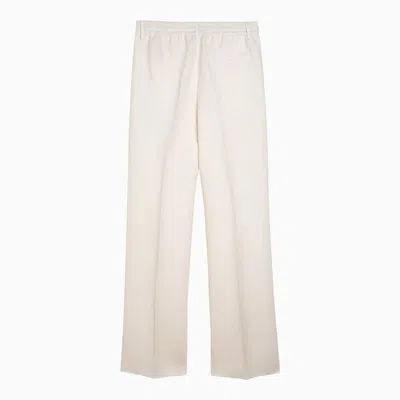 Burberry Blend Trousers In White