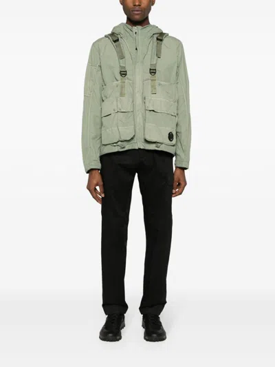 Shop C.p. Company Agave Green Men's Jacket In 627 Agave Green