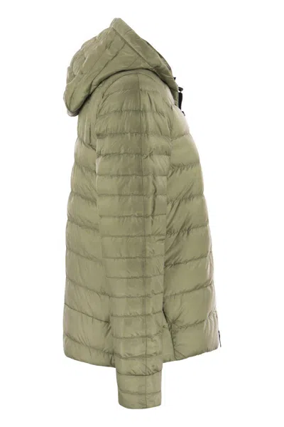 Shop Canada Goose Glossy Green Roxboro Short Down Jacket With Hood For Women