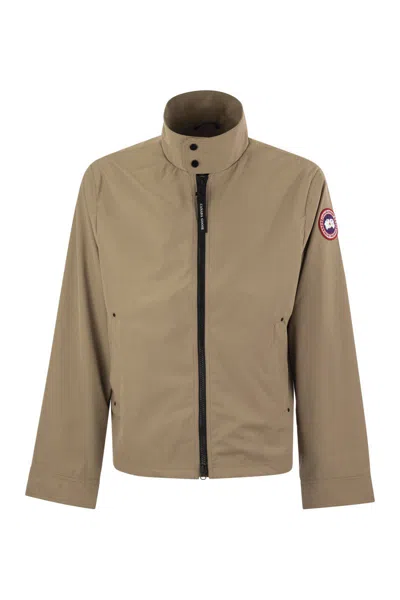 Shop Canada Goose Men's Transitional Jacket With Reflective Detail In Beige