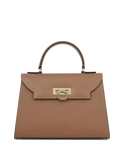 Shop Carbotti "ivana" Handbag In Brown