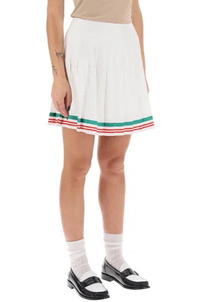 Shop Casablanca Chic And Stylish Tennis Mini Skirt For Women In White