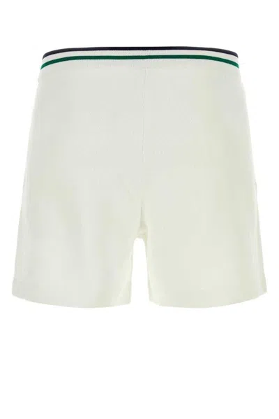 Shop Casablanca Men's Short White Tennis Shorts For Ss24