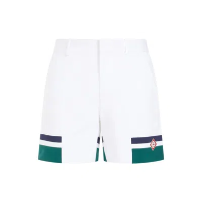 Shop Casablanca Classic White Tailored Shorts For Men
