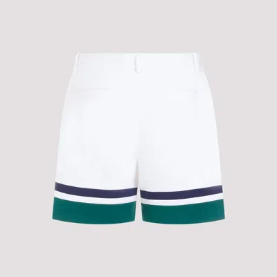 Shop Casablanca Classic White Tailored Shorts For Men
