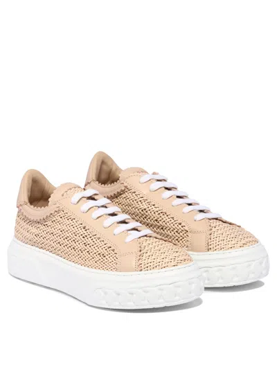 Shop Casadei Pink Off Road Sneakers For Women