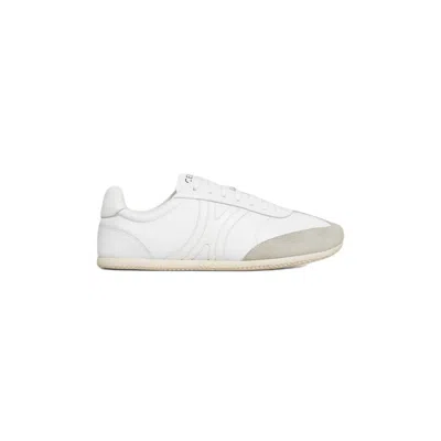Shop Celine White Lace-up Sneakers For Women
