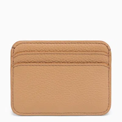 Shop Chloé Stylish Nude Leather Card Holder For Women In Beige