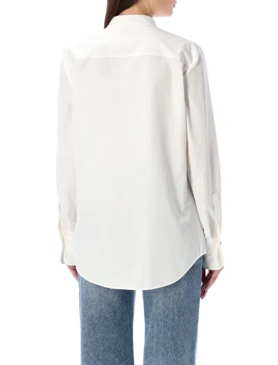Shop Chloé Women's Tuxedo Shirt In Buttercream For Ss24 Collection