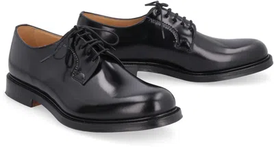 Shop Church's Men's Black Dress Shoes With Hand-stitching And Leather Laces