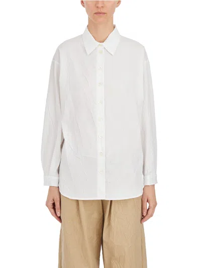 Shop Collection Privèe Shirt Classica Wrinkled In White