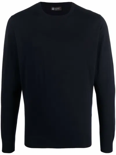 Shop Colombo Blue Round Neck Knit Top For Men