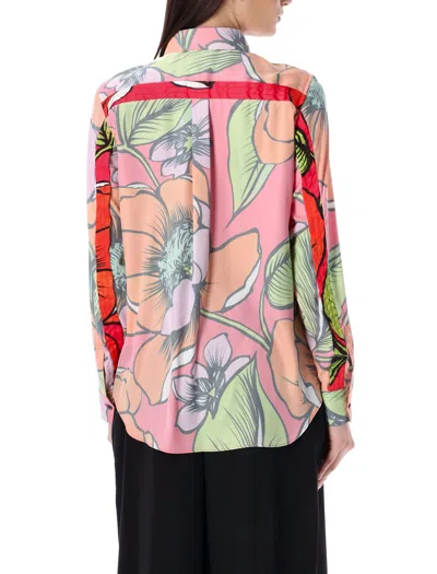Shop Comme Des Garçons Floral Print Button-down Shirt For Women In Multi