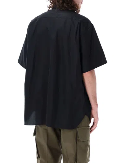 Shop Comme Des Garçons Homme Deux Men's Black Cotton Boxy Fit Short Sleeve Shirt