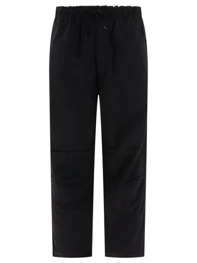 Shop Comme Des Garçons Homme Deux Parachute Trousers With Drawstring In Black