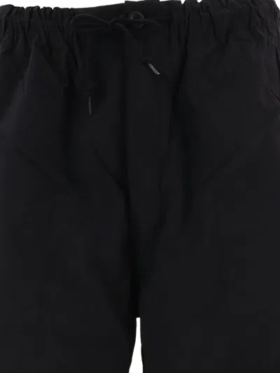 Shop Comme Des Garçons Homme Deux Parachute Trousers With Drawstring In Black