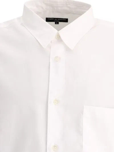 Shop Comme Des Garçons Homme Deux Shirt With Polka Dots Inserts In White