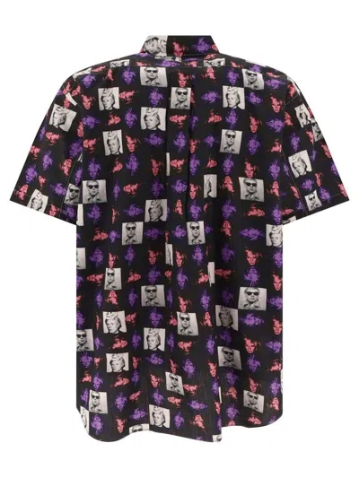Shop Comme Des Garçons Shirt "andy Warhol" Shirt In Black