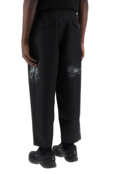 Shop Comme Des Garçons Shirt Men's Technical Twill Trousers For Ss24 In Black