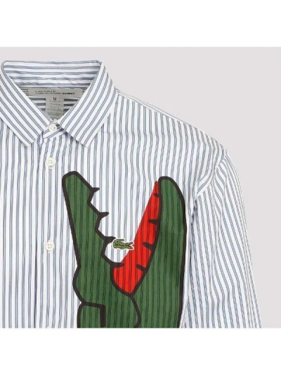 Shop Comme Des Garçons Shirt Men's Striped Woven Shirt For Fw23 In Tan