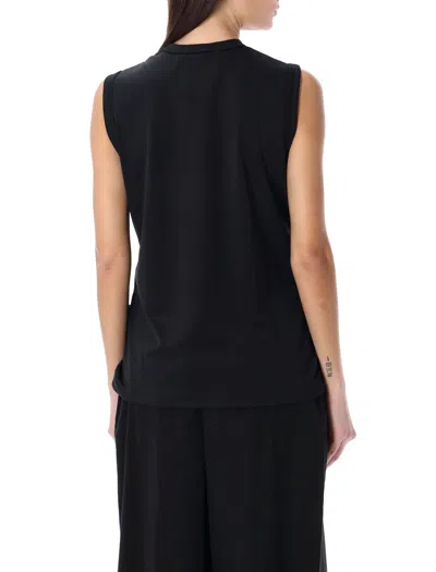 Shop Comme Des Garçons Sleek And Chic: Black Ribbons Top For Women