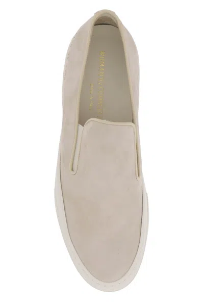 Shop Common Projects Classic Slip-on Suede Sneakers For Women In Beige