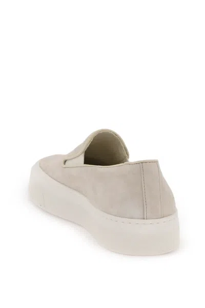 Shop Common Projects Classic Slip-on Suede Sneakers For Women In Beige
