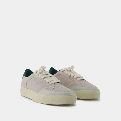 Shop Common Projects White Nappa Leather Tennis Pro Sneakers For Men In Green