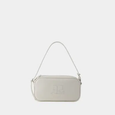Shop Courrèges Réedition Baguette Handbag In White