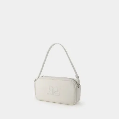 Shop Courrèges Réedition Baguette Handbag In White