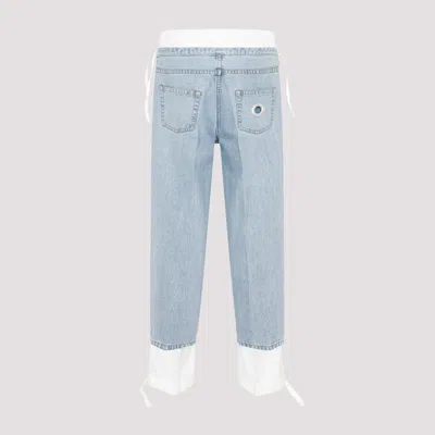 Shop Craig Green Cropped Jeans In Blue