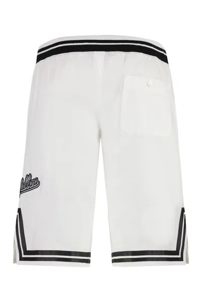 Shop Dolce & Gabbana Cotton Bermuda Shorts For Men In White