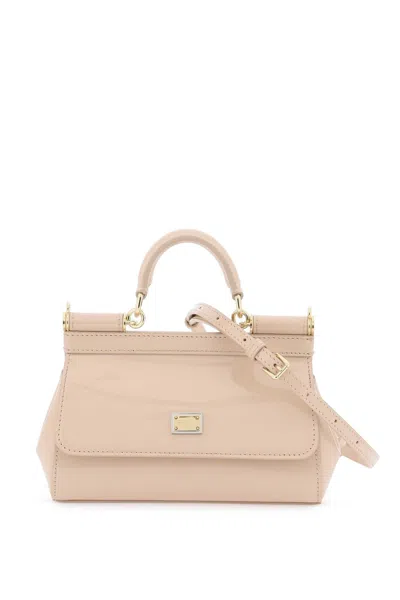 Shop Dolce & Gabbana Light Pink Crossbody Handbag For Women In Beige