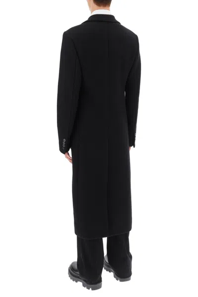 Shop Dolce & Gabbana Men's Black Deconstructed Jacket In Techno-wool