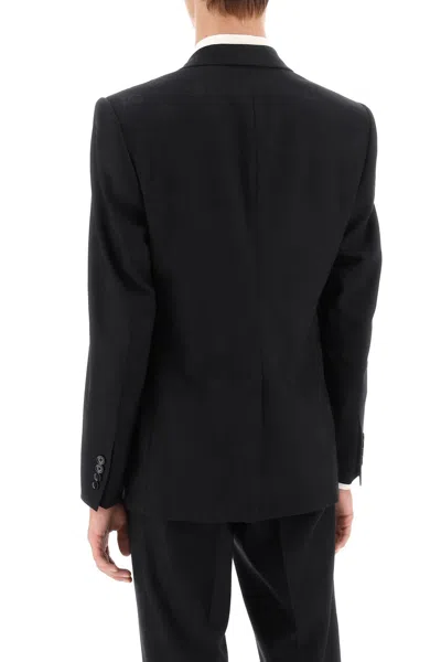 Shop Dolce & Gabbana Men's Black Sicilia Slim Fit Monogram Jacket
