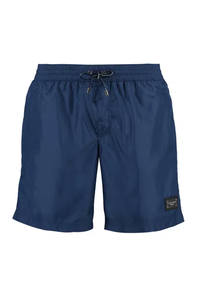 Shop Dolce & Gabbana Men's Blue Swim Shorts In Navy