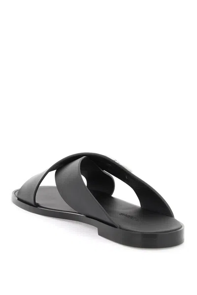 Shop Dolce & Gabbana Men's Dg Light Sandals In Black