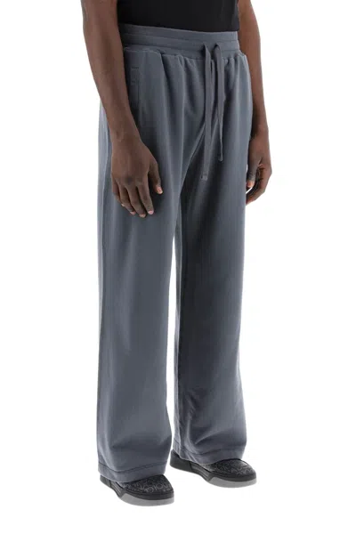 Shop Dolce & Gabbana Men's Gray Cotton Jogger Pants For Spring/summer 2024 In Grey