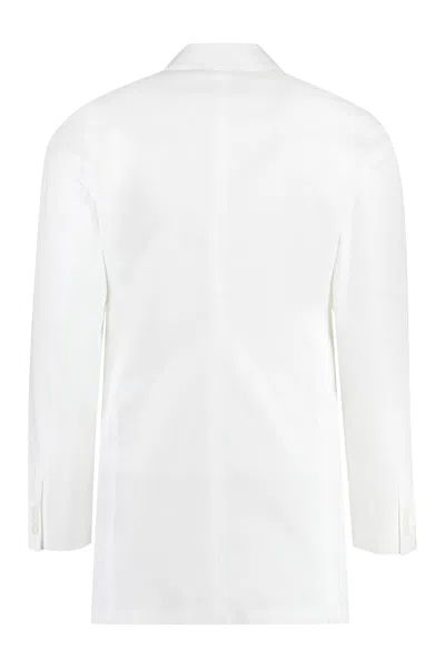 Dolce & Gabbana Men's White Cotton Jacket For Ss23 Season In White