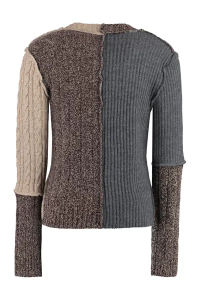 Shop Dolce & Gabbana Multicolor Patchwork Sweater For Men Fw23