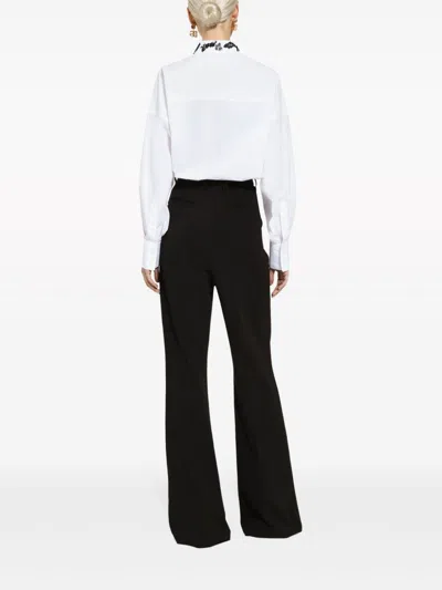 Shop Dolce & Gabbana White Lace Detail Shirt For Women