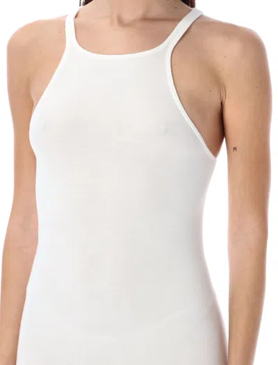 Shop Drkshdw Cotton Racer Back Tank Dress For Women In White
